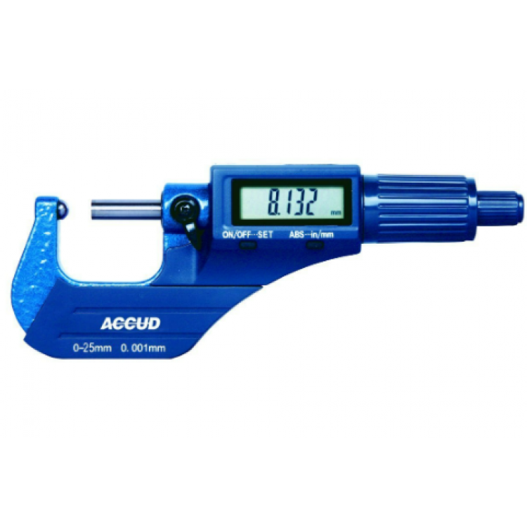 ACCUD Dijital Boru Et Kalınlığı Mikrometresi 50-75mm  | 331-003-03