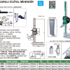 Insize Dijital Tek Sütunlu Makaralı Mihengir 0-600 mm , 0.01 mm | 1156-600