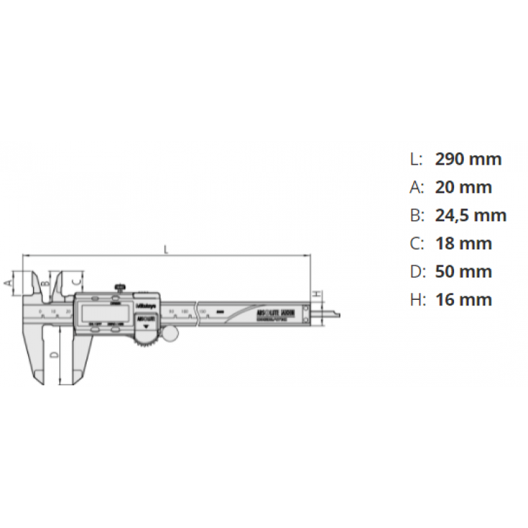 Mitutoyo Dijital Kumpas Data Aktarımlı 200 mm | 500-157-30