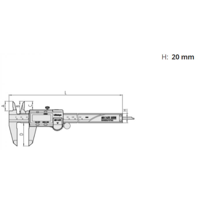Mitutoyo Dijital Kumpas Data Aktarımlı 300 mm | 500-205-30