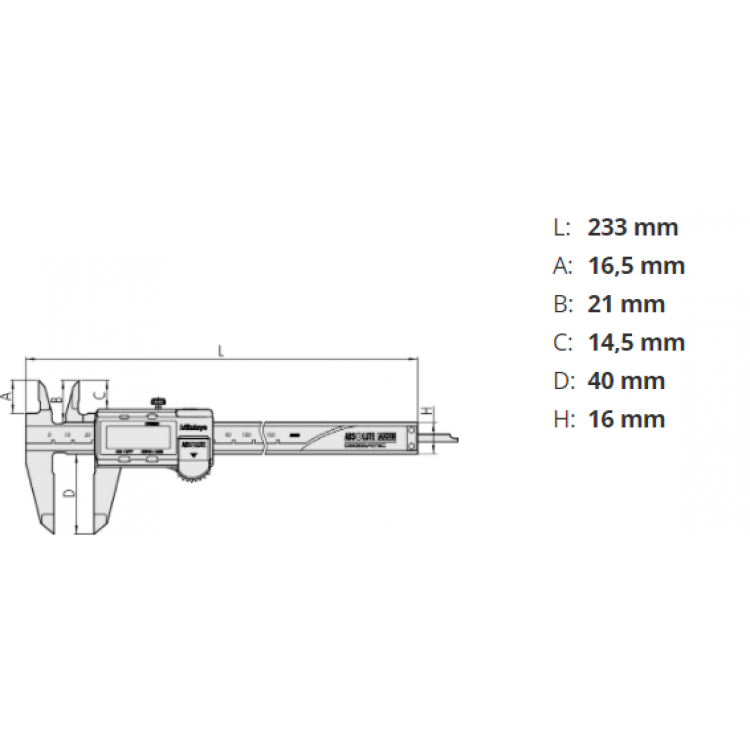 Mitutoyo Dijital Kumpas Data Aktarımlı 150 mm | 500-234-30
