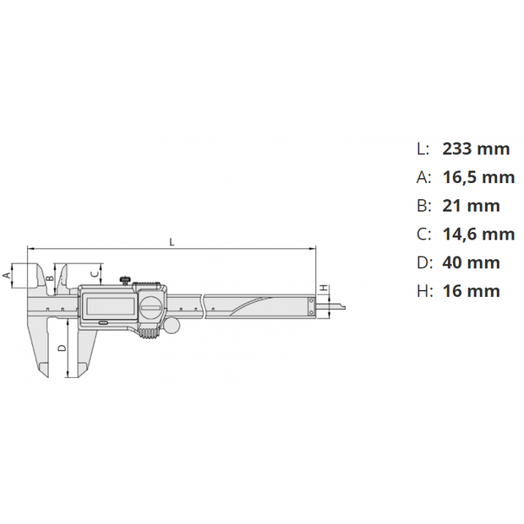 Mitutoyo Dijital Kumpas 150 mm | 500-706-20