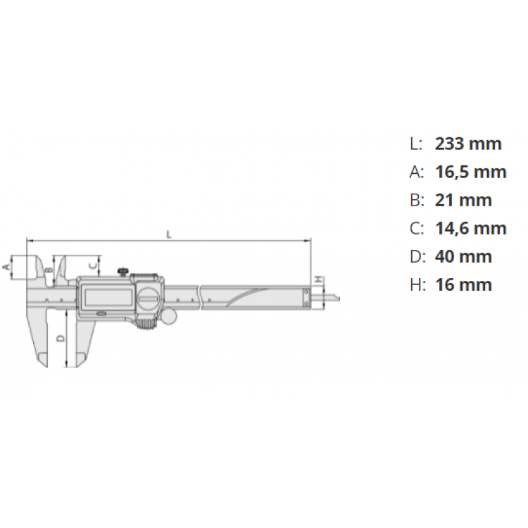 Mitutoyo Dijital Kumpas 150 mm | 500-716-20