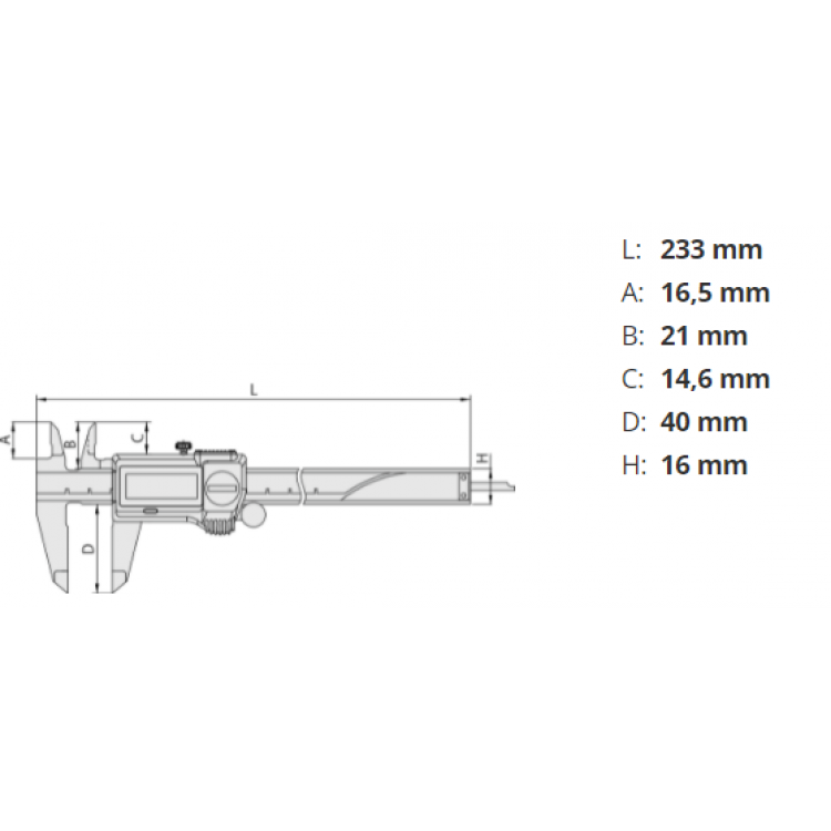 Mitutoyo Dijital Kumpas 150 mm | 500-727-20