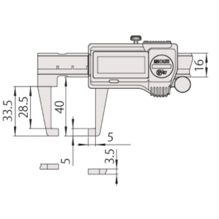 Mitutoyo Dijital Kumpas (Metrik) 150 mm | 573-651-20