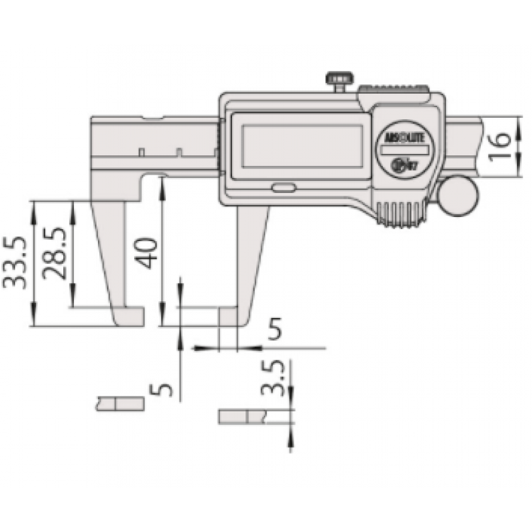 Mitutoyo Dijital Kumpas (Metrik) 150 mm | 573-653-20
