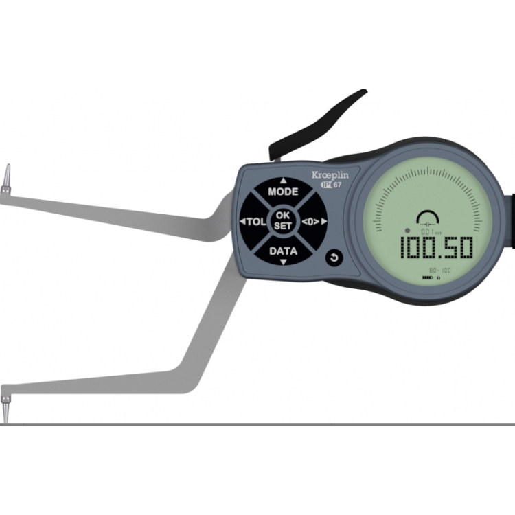 Kroeplin Dijital İç Çap Kanal Komparatörü '80-100 mm' | L280