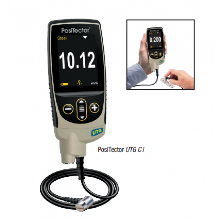 PosiTector UTG - Ultrasonik Duvar Kalınlığı Ölçer | PosiTector UTG-C (Korozyon Kablolu Probu)