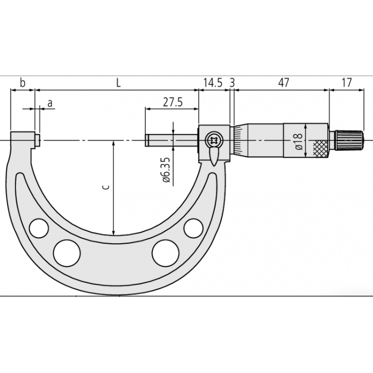 Mitutoyo Dış Çap Mikrometresi 0-25 mm | 102-301
