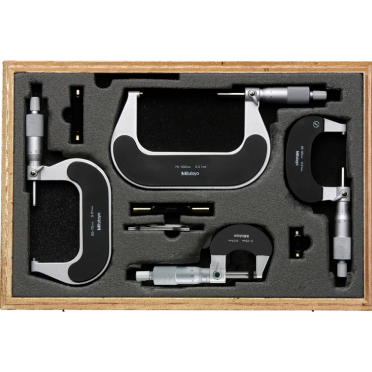 Mitutoyo Dış Çap Mikrometre Seti (102 Serisi İçin) 0-100 mm | 102-911-40