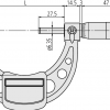 Mitutoyo Hafif ve Atölye Tipi Dış Çap Mikrometreleri 100-125 mm | 103-141-10