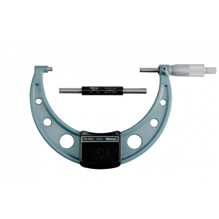 Mitutoyo Hafif ve Atölye Tipi Dış Çap Mikrometreleri 125-150 mm | 103-142-10