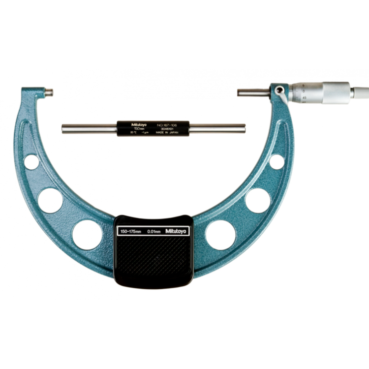 Mitutoyo Hafif ve Atölye Tipi Dış Çap Mikrometreleri 150-175 mm | 103-143-10