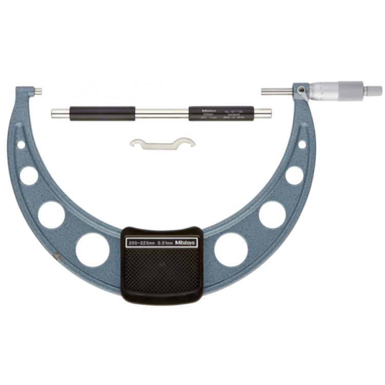 Mitutoyo Hafif ve Atölye Tipi Dış Çap Mikrometreleri 200-225 mm | 103-145-10