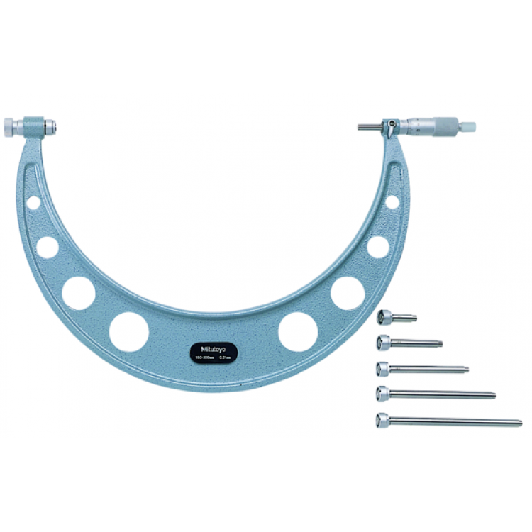 Mitutoyo Değiştirilebilir Uçlu Dış Çap Mikrometresi 150-300 mm | 104-136A