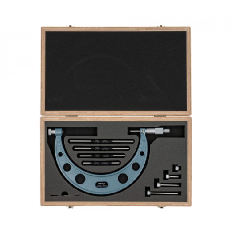 Mitutoyo Değiştirilebilir Uçlu Dış Çap Mikrometresi 100-200 mm | 104-140A