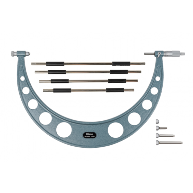 Mitutoyo Değiştirilebilir Uçlu Dış Çap Mikrometresi 300-400 mm | 104-142A