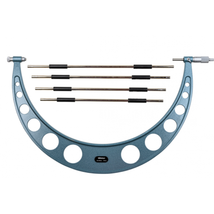 Mitutoyo Değiştirilebilir Uçlu Dış Çap Mikrometresi 400-500 mm | 104-143A