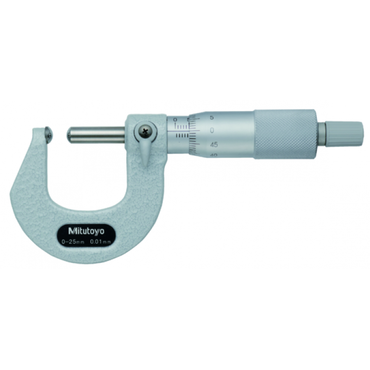 Mitutoyo Disk Ölçü Yüzlü Mikrometre 0-25mm | 123-101