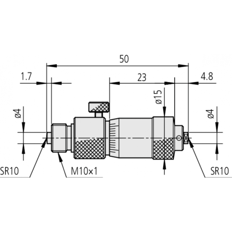 Mitutoyo Boru Tipi Mekanik İç Çap Mikrometresi 50-150mm | 137-201