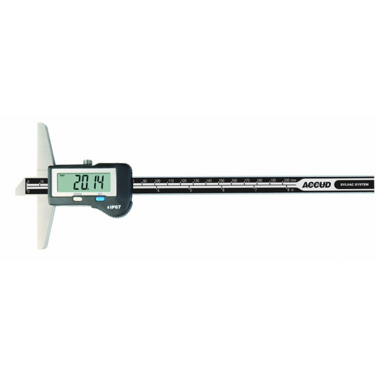 Accud IP67 Su Geçirmez Dijital Derinlik Kumpası 0-150mm/197-006-11