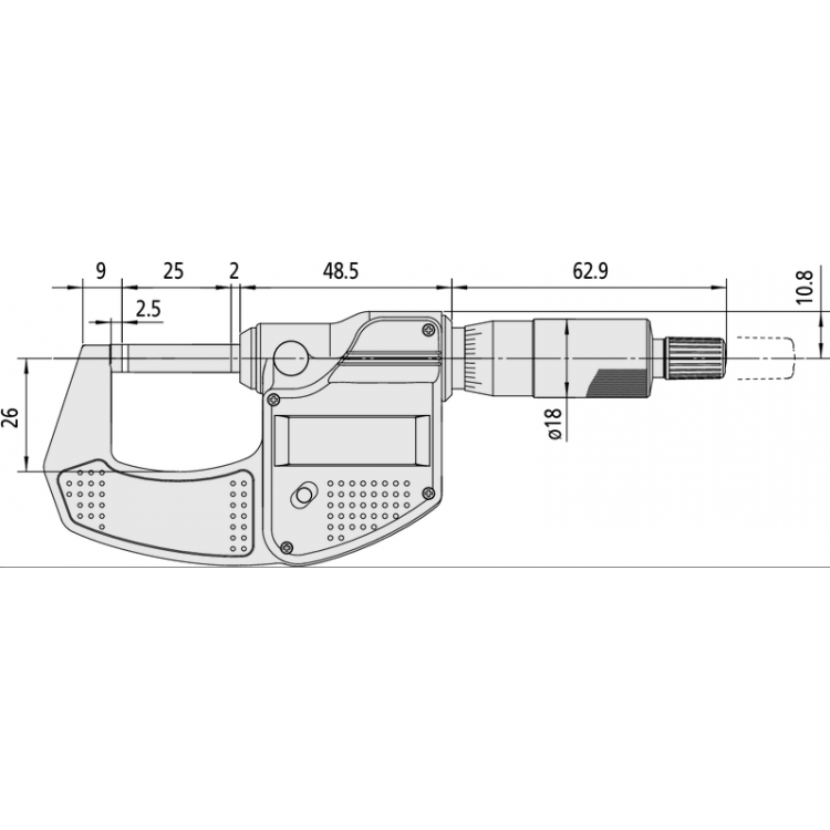 Mitutoyo Dijital Dış Çap Mikrometresi 50-75mm | 293-242-30