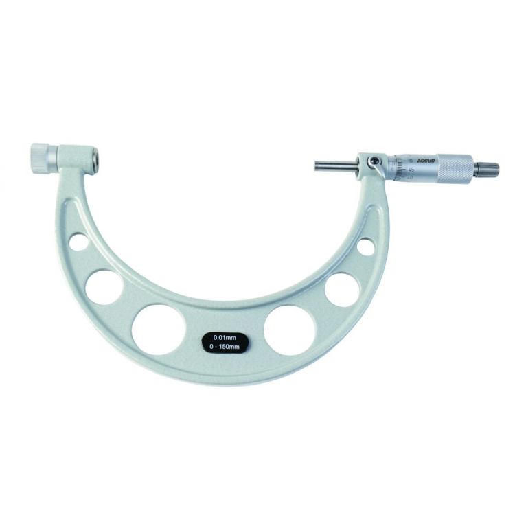 Accud Mekanik Değiştirilebilir Uçlu Mikrometre 0-150 mm/325-006-01