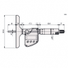 Mitutoyo Dijital Derinlik Mikrometresi 0-150 mm (Değiştirilebilir Çubuklar) | 329-250-30