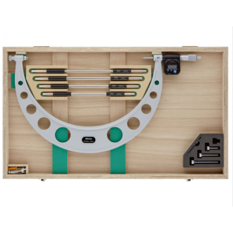 Mitutoyo Değiştirilebilir Uçlu Dijital Dış Çap Mikrometresi (Bilgi Çıkışlı) 400-500 mm | 340-521