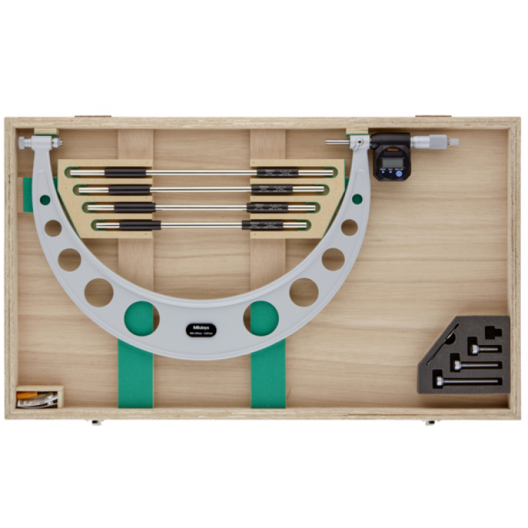 Mitutoyo Değiştirilebilir Uçlu Dijital Dış Çap Mikrometresi (Bilgi Çıkışlı) 500-600 mm | 340-522