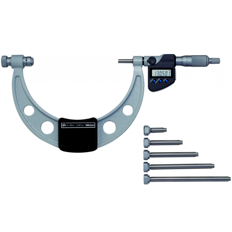 Mitutoyo Değiştirilebilir Uçlu Dijital Dış Çap Mikrometresi (Bilgi Çıkışlı)900-1000 mm | 340-526