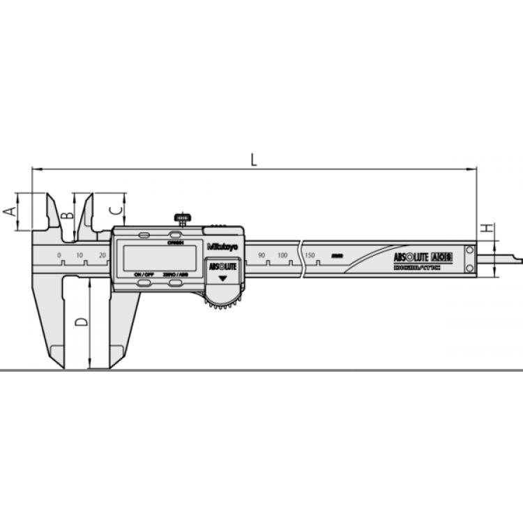 Mitutoyo Dijital Kumpas 0-100 mm | 500-180-30