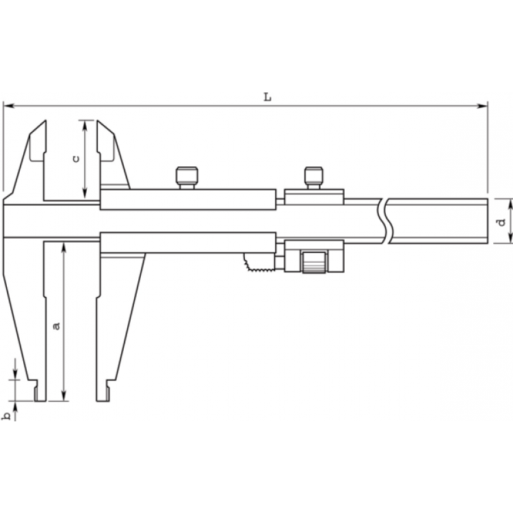 Mitutoyo Atölye Kumpası 0-750/0,05mm Çene Boyu:150mm | 533-405