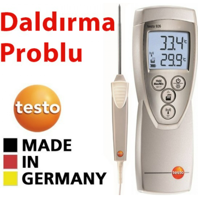 Testo 926 T Tipi Daldırma Problu Termometre Seti