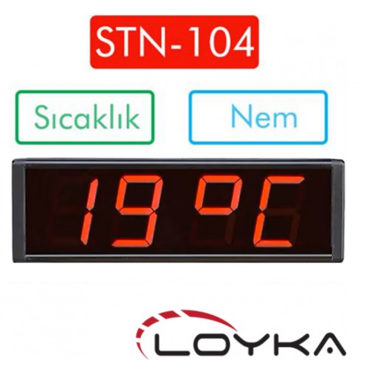Loyka STN-104 Sıcaklık+Nem+Saat