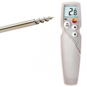 Testo 105 Burgulu Batırmalı Termometre | Donuk Ürünler İçin Testo 105 Burgulu Batırmalı Termometre | Donuk Ürünler İçin