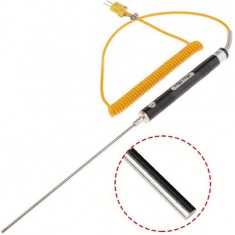 NR 81530B K Tipi 17 CM Standart Düz Uçlu Sıcaklık Ölçer Prob -50°C +500°C NR 81530B K Tipi 17 CM Standart Düz Uçlu Sıcaklık Ölçer Prob -50°C +500°C