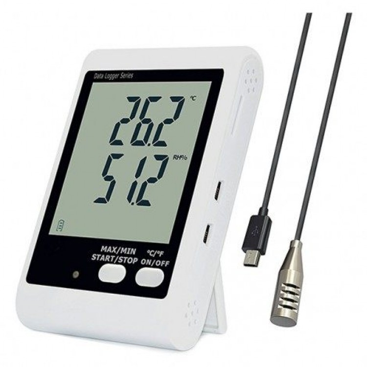 Yeni LYK 20E Sıcaklık ve Nem Kayıt Cihazı Datalogger 