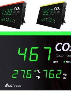 AZ 7729 Işıklı Display Ortam Hava Kalitesi Ölçer AZ 7729 Işıklı Display Ortam Hava Kalitesi Ölçer