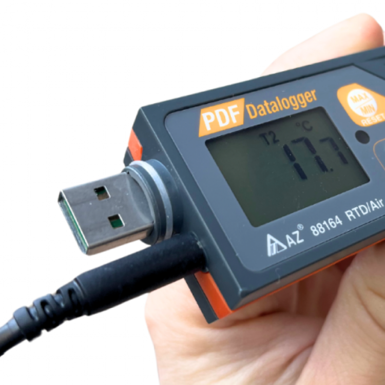AZ 88164 Kablolu Sıcaklık Kayıt Cihazı | Soğuk Ölçümleri İçin -100°C AZ 88164 Kablolu Sıcaklık Kayıt Cihazı | Soğuk Ölçümleri İçin -100°C