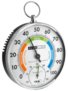 TFA 45.2027 ´RaumKlima´ İbreli Askılı Sıcaklık ve Nem Ölçer TFA 45.2027 ´RaumKlima´ İbreli Askılı Sıcaklık ve Nem Ölçer