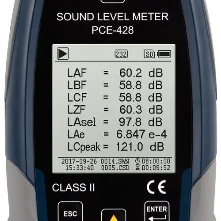 PCE DESİBELMETRE | PCE-428 PCE DESİBELMETRE | PCE-428