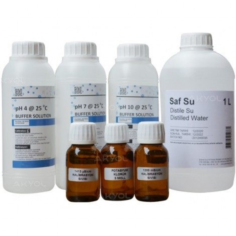SIV7 Ph İletkenlik Ölçer Bakım ve Kalibrasyon Seti 7 Parça