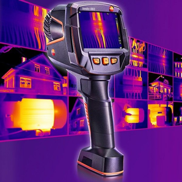 Testo 883 Profesyonel Termal Kamera Sıcaklık ve Su Kaçağı Tespit Cihazı Testo 883 Profesyonel Termal Kamera Sıcaklık ve Su Kaçağı Tespit Cihazı