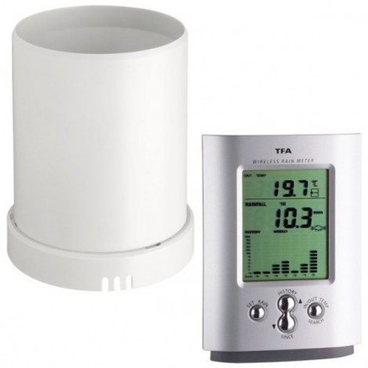TFA 47.3003 ´MONSUN´ Yağmur Ölçer, İç ve Dış Sıcaklık Ölçer