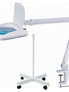 6020 Ayaklı ve Masaüstü Ledli ´Köşeli Mercekli´ Büyüteç