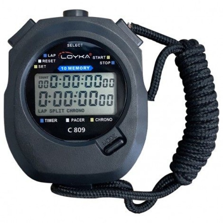 Loyka C809 El Tipi '10 Lap Hafızalı' Dijital Kronometre Loyka C809 El Tipi '10 Lap Hafızalı' Dijital Kronometre