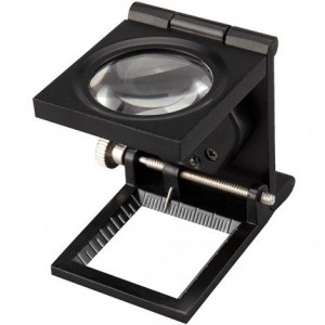 9005A Katlanır Metal Büyüteç 8X