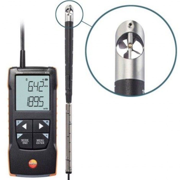 Testo Kanal İçi Ölçümler İçin Anemometre  | Testo 416