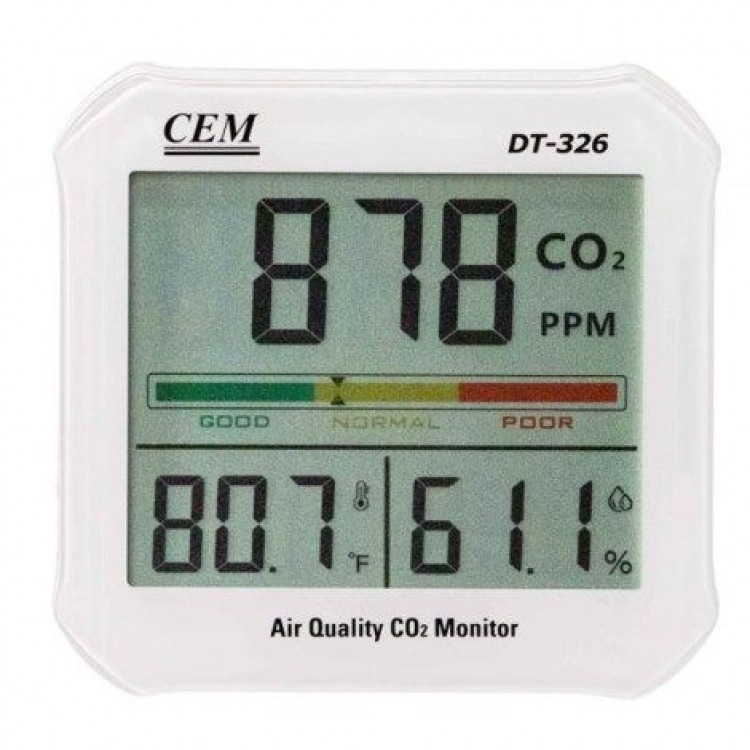 Cem DT-326 Hava Kalitesi ve Karbondioksit Ölçer Cem DT-326 Hava Kalitesi ve Karbondioksit Ölçer